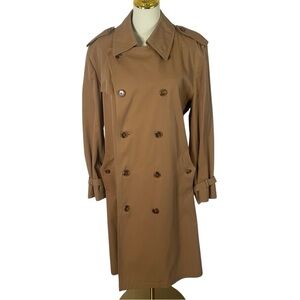Misty Harbor Vintage 90s USA Classic Trench Coat Mens Size 40R double breasted